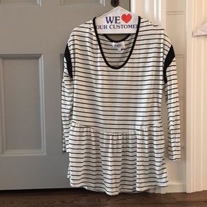 Long sleeve striped dress